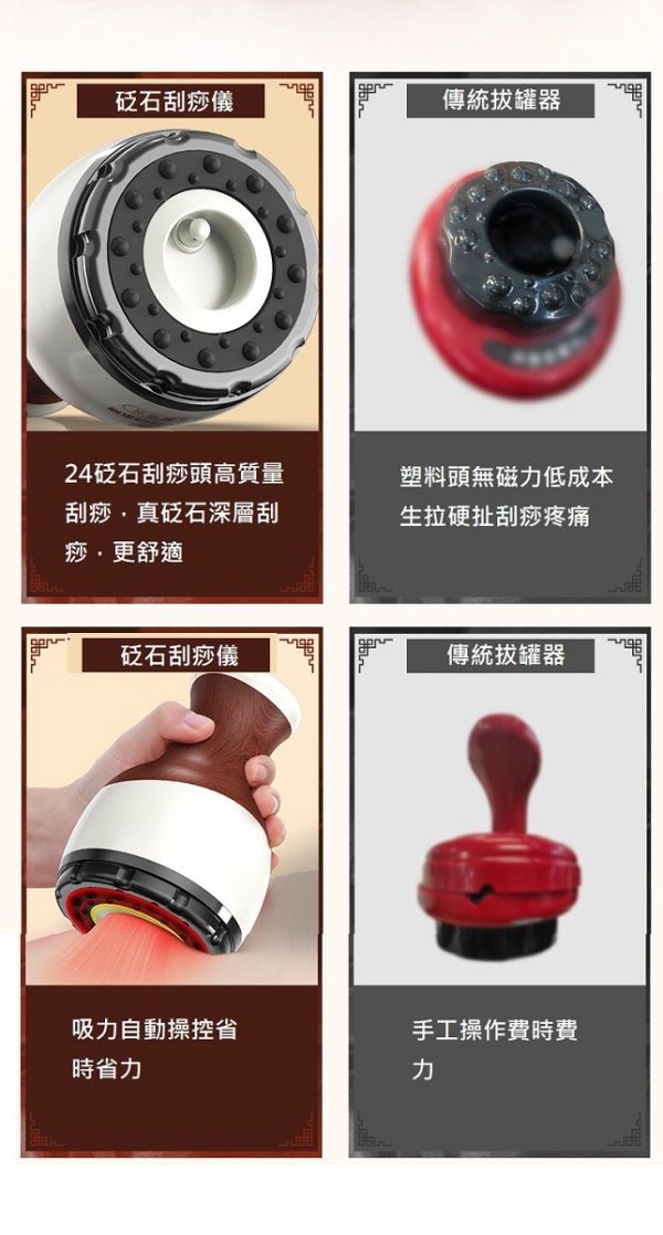 Smart bearing 智慧魔力 豪華版砭石充電款9段控制 熱敷刮痧 拔罐機(刮痧拔罐/美體儀/定時)：圖片 12