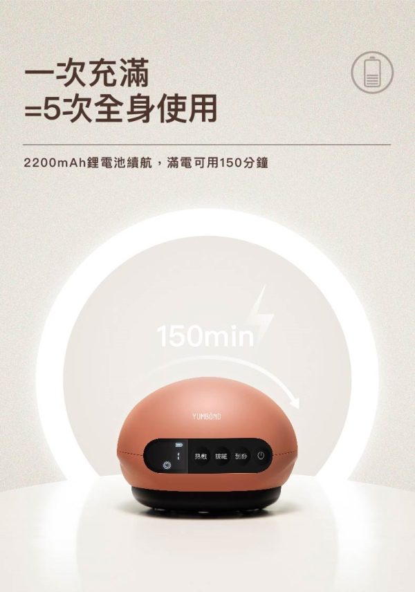 環球嚴選-允寶 YUMBO 智慧刮痧儀/按摩儀/身體護理/刮痧板/拔罐器/熱敷機/能量磁波：圖片 2