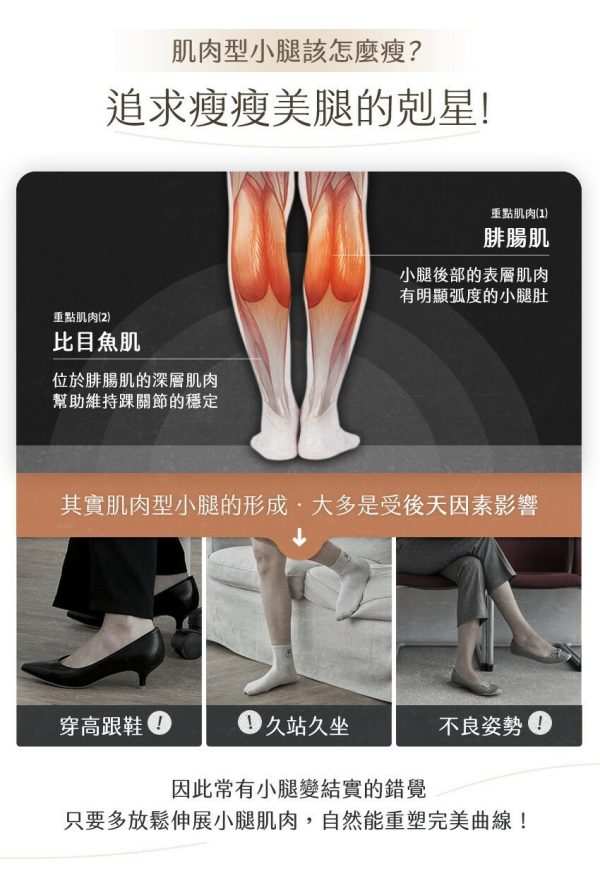 【3ZeBra三隻斑馬】好腿力｜鋼珠氣壓小腿按摩器：圖片 6